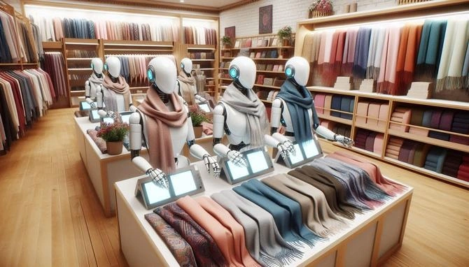 متن تبلیغاتی برای جذب مشتری شال و روسری
