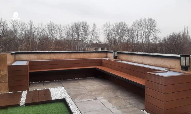 فلاور باکس چوبی روف گاردن